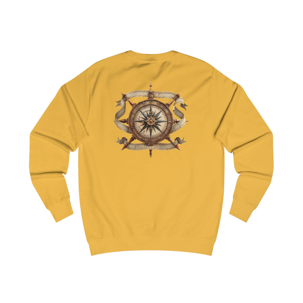 Nautical Compass Sweatshirt — Vintage Maritime Crewneck - Etna Gift
