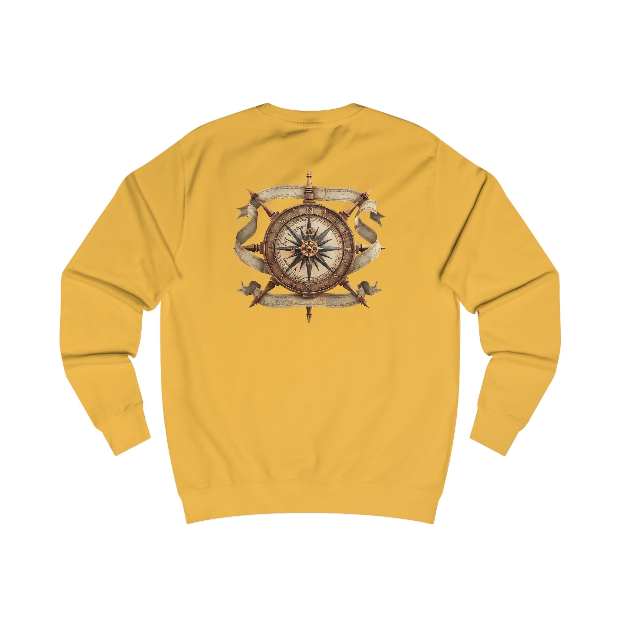 Nautical Compass Sweatshirt — Vintage Maritime Crewneck - Etna Gift