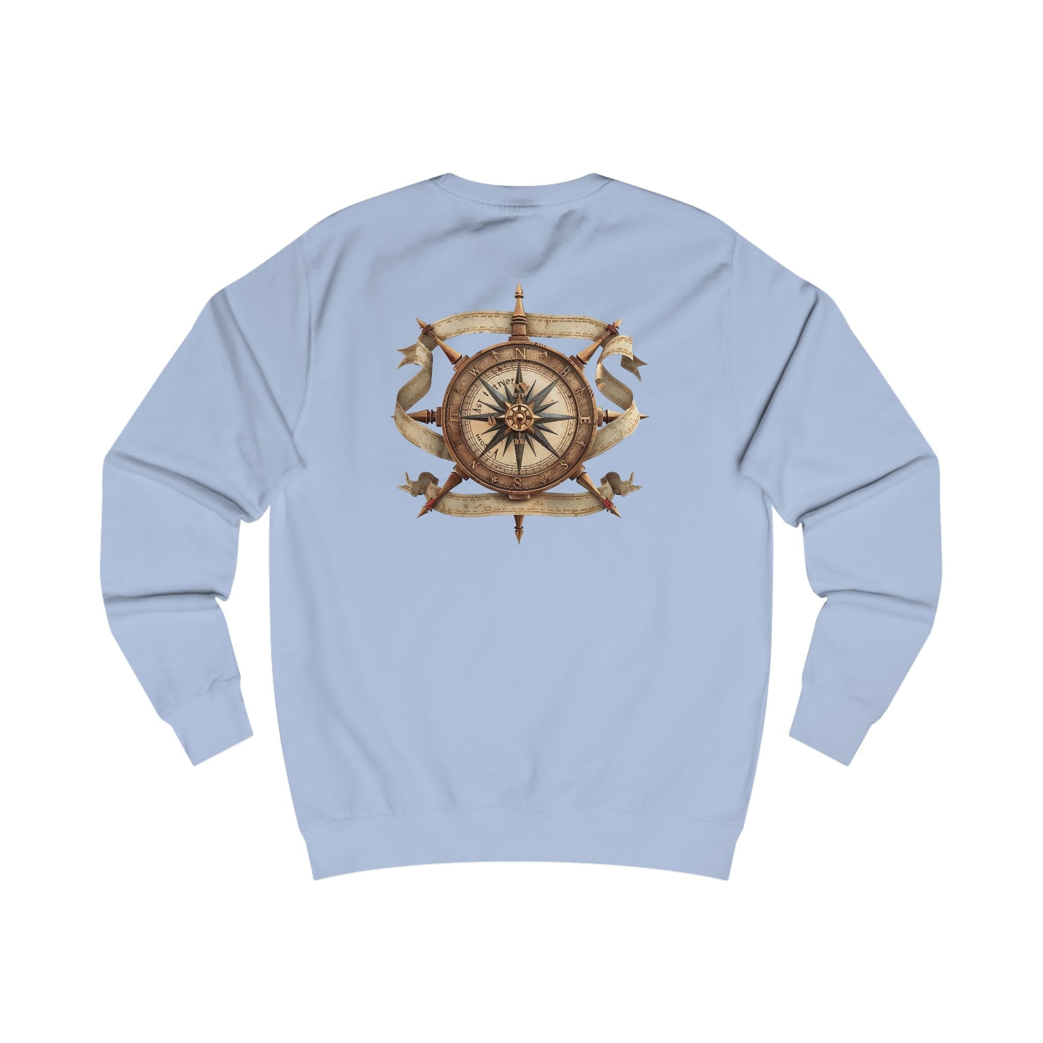 Nautical Compass Sweatshirt — Vintage Maritime Crewneck - Etna Gift