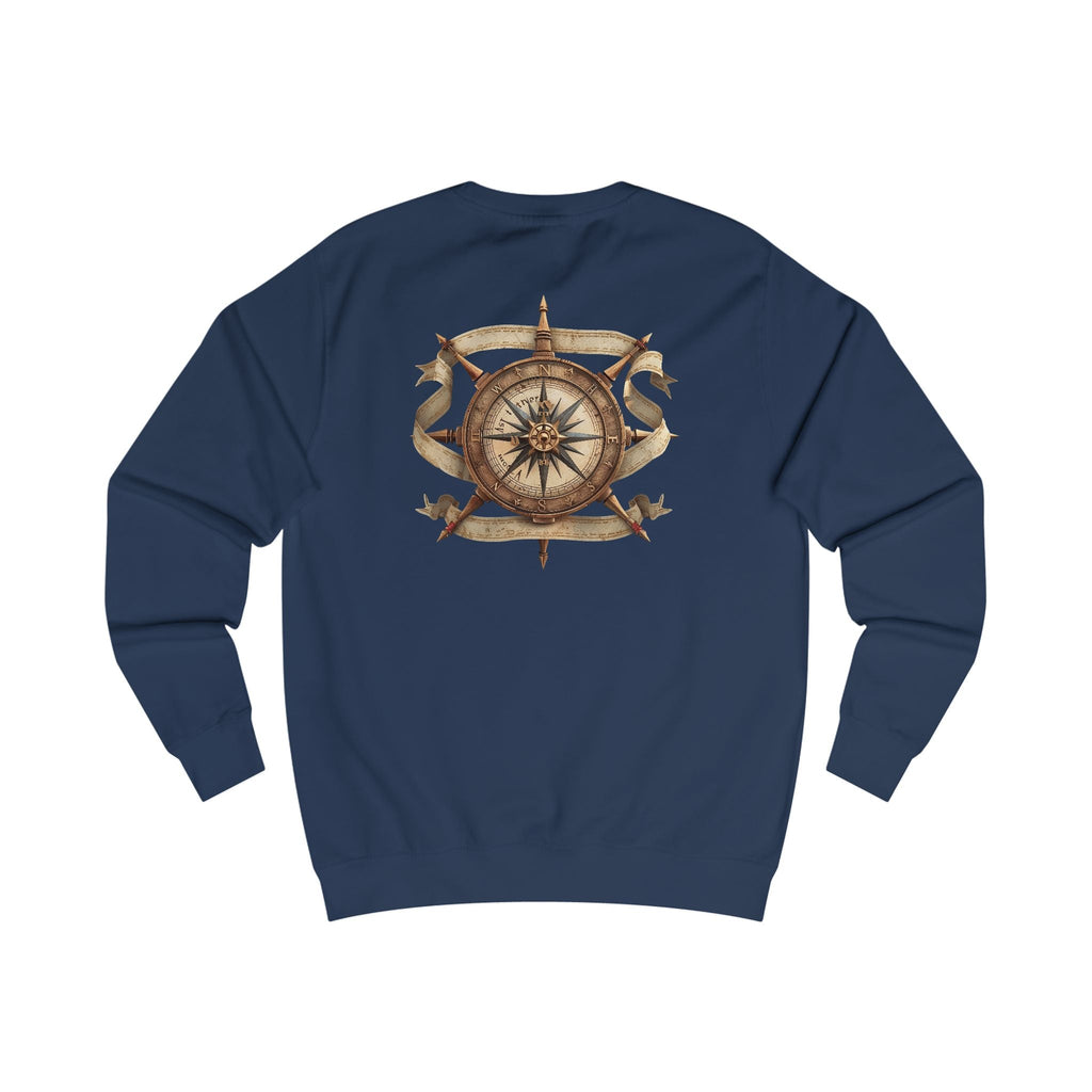 Nautical Compass Sweatshirt — Vintage Maritime Crewneck - Etna Gift