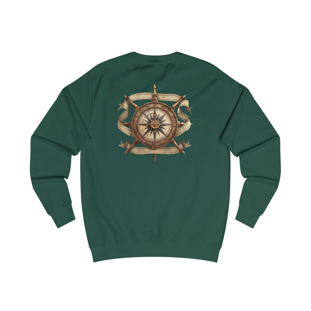 Nautical Compass Sweatshirt — Vintage Maritime Crewneck - Etna Gift
