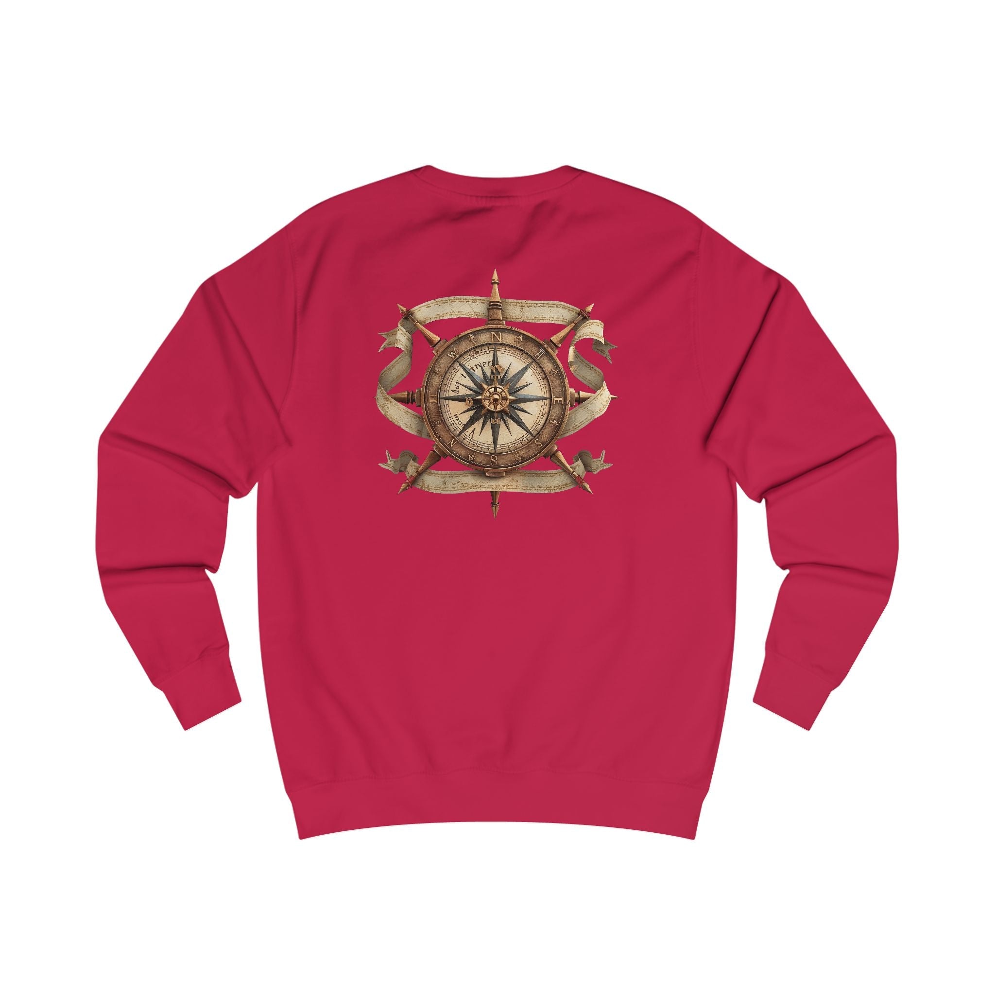 Nautical Compass Sweatshirt — Vintage Maritime Crewneck - Etna Gift