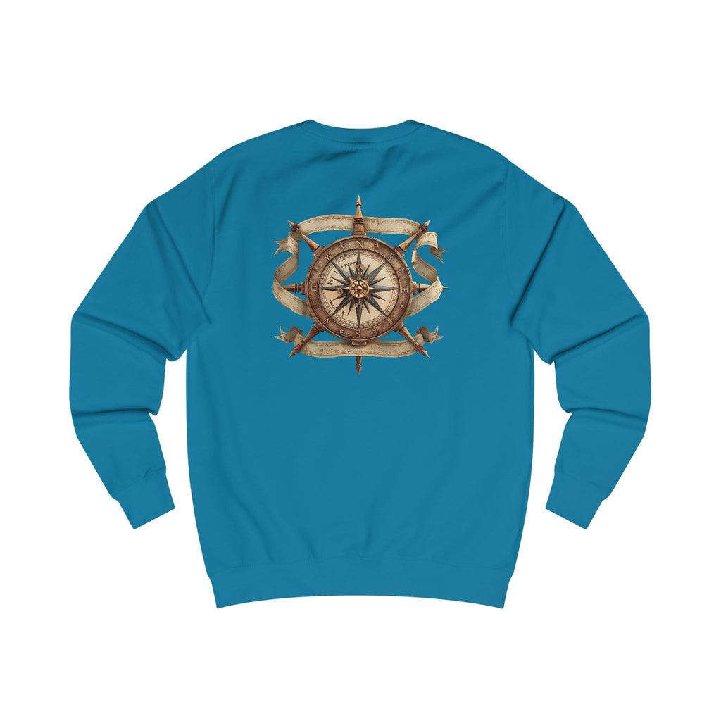 Nautical Compass Sweatshirt — Vintage Maritime Crewneck - Etna Gift