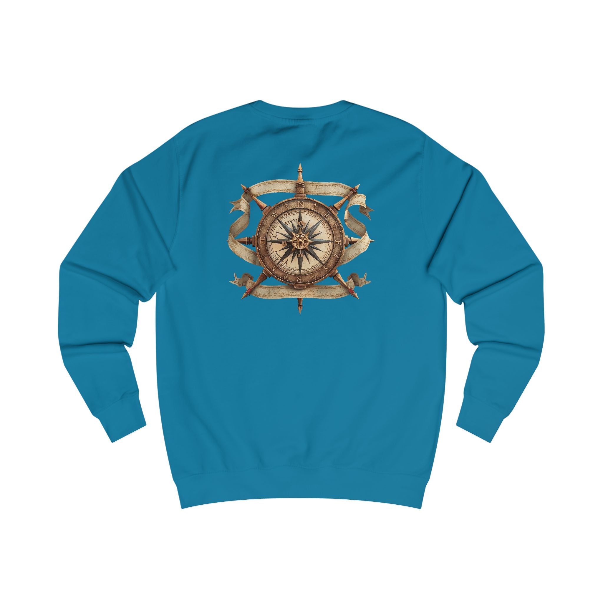 Nautical Compass Sweatshirt — Vintage Maritime Crewneck - Etna Gift