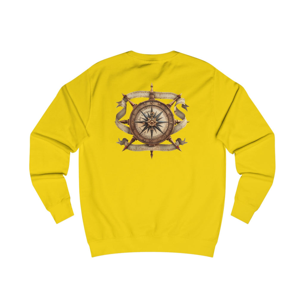 Nautical Compass Sweatshirt — Vintage Maritime Crewneck - Etna Gift