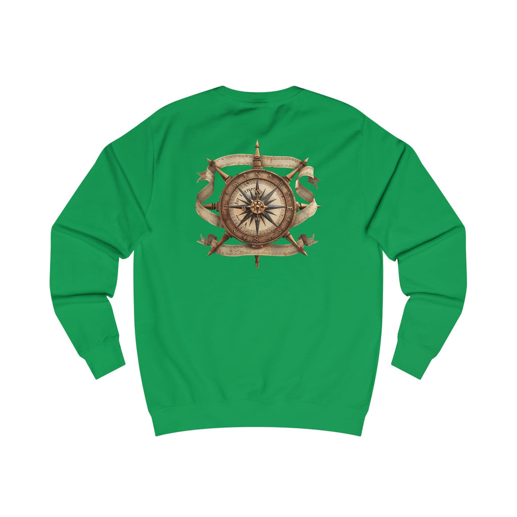 Nautical Compass Sweatshirt — Vintage Maritime Crewneck - Etna Gift
