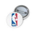 NBA Logo Pin Button — Basketball Fan Lapel Button - Etna Gift