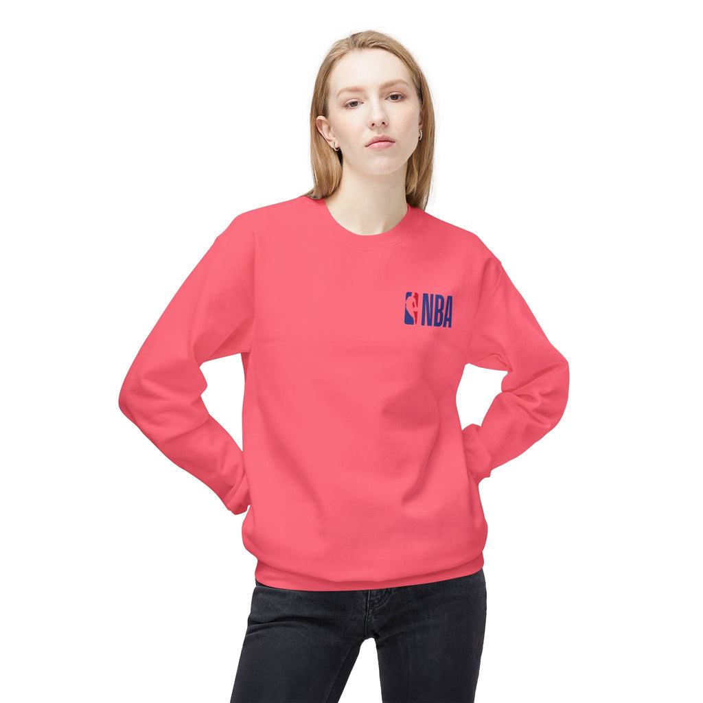 NBA Logo Sweatshirt Basketball Logo Crewneck - Etna Gift