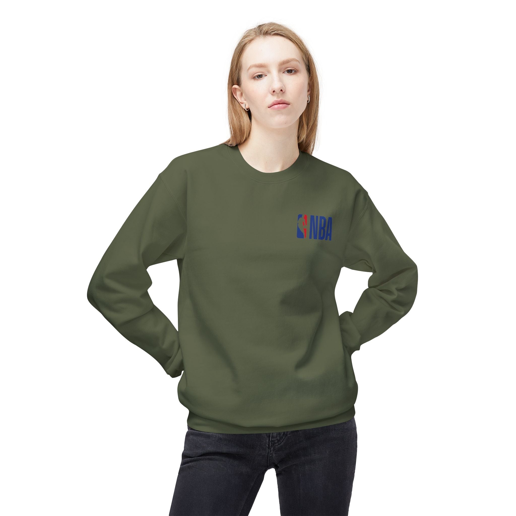 NBA Logo Sweatshirt Basketball Logo Crewneck - Etna Gift