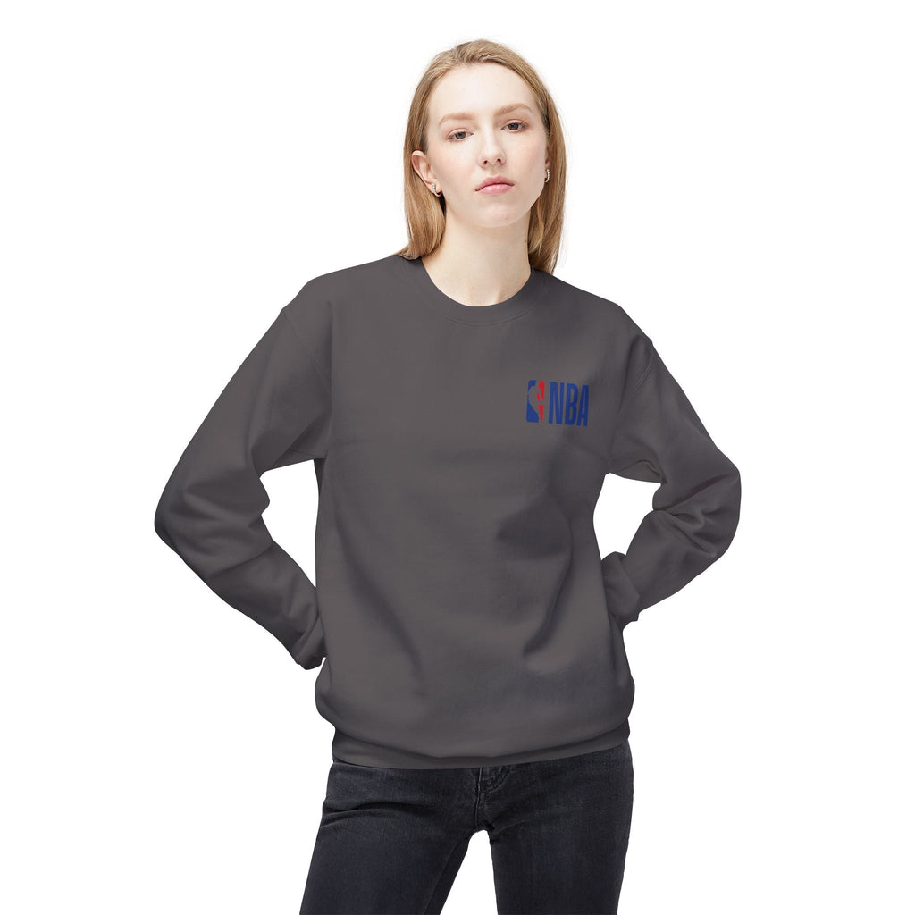 NBA Logo Sweatshirt Basketball Logo Crewneck - Etna Gift