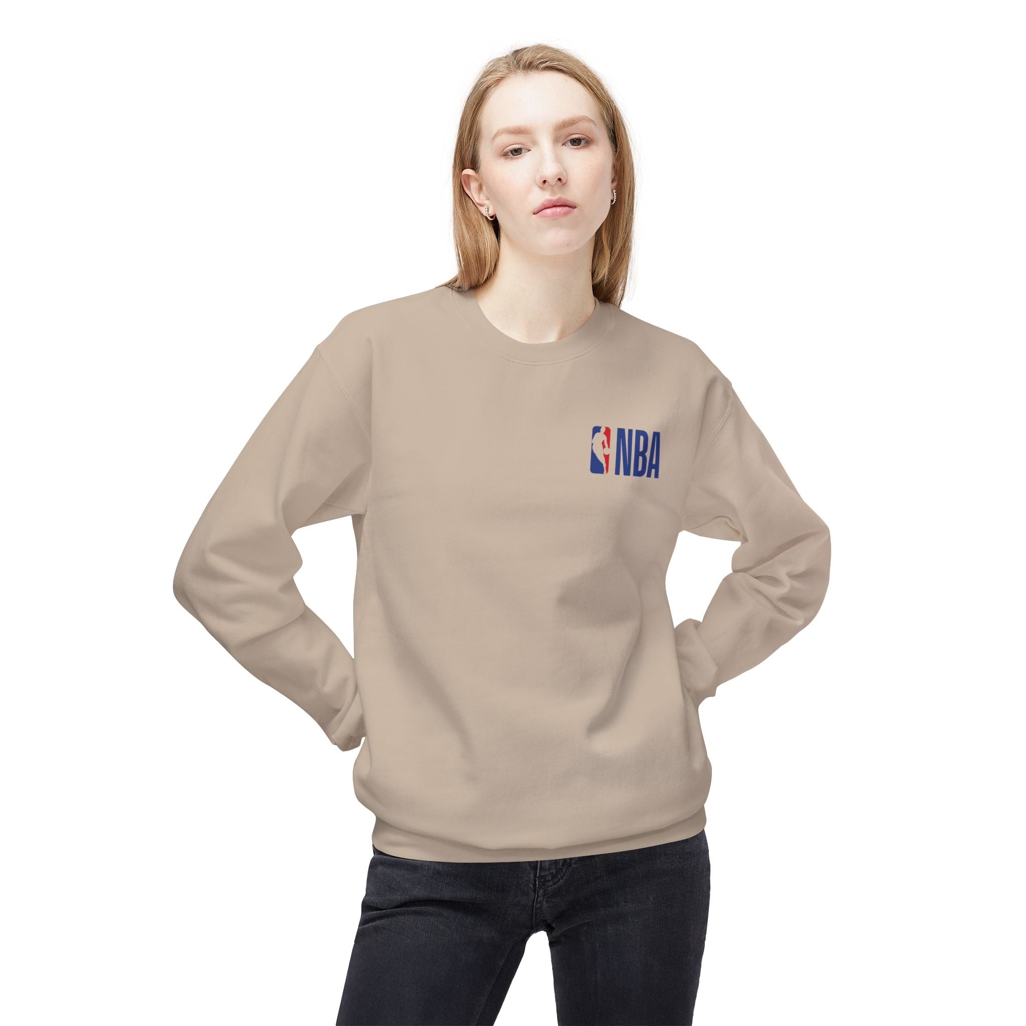 NBA Logo Sweatshirt Basketball Logo Crewneck - Etna Gift
