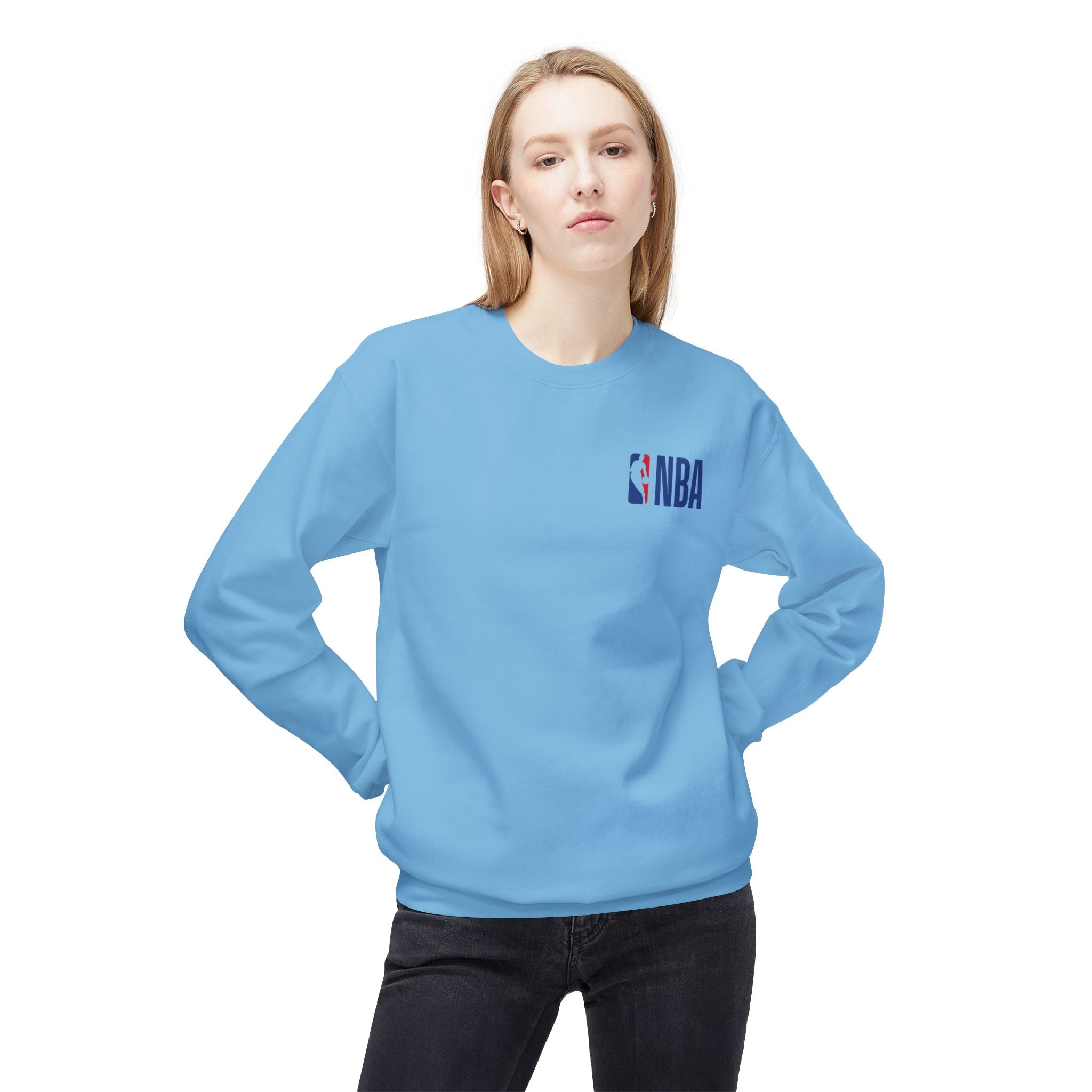 NBA Logo Sweatshirt Basketball Logo Crewneck - Etna Gift