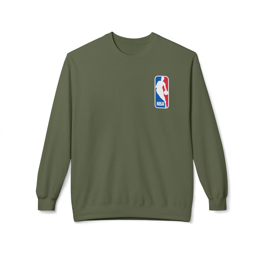 NBA Logo Sweatshirt | Basketball Logo Crewneck, Athletic Fan Apparel - Etna Gift