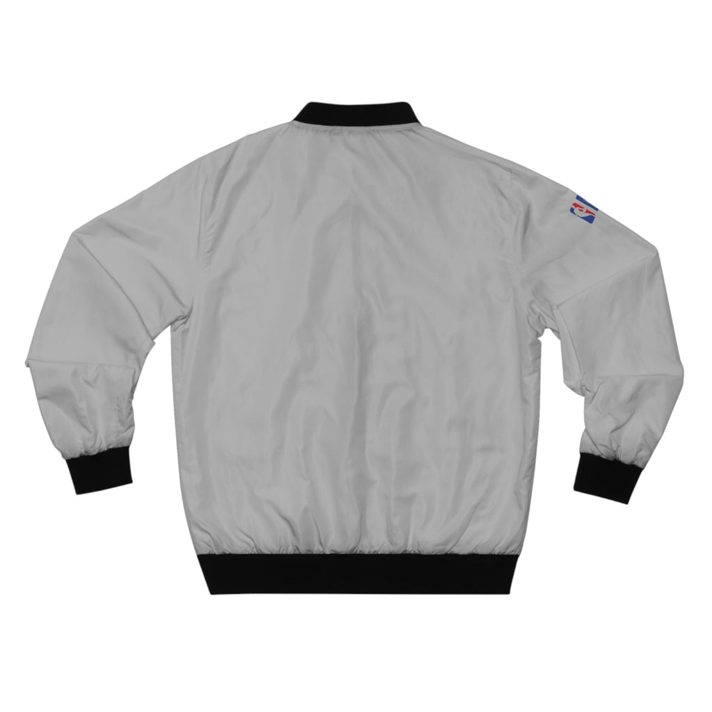 NBA Logo White Men's Bomber Jacket Classic Basketball Team Jacket - Etna Gift