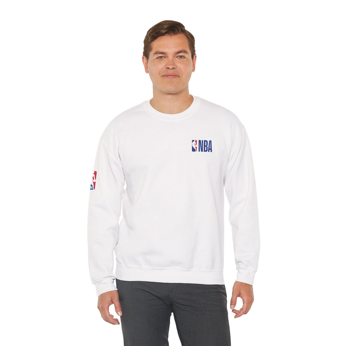 NBA Minimal Logo Crewneck Sweatshirt - Etna Gift