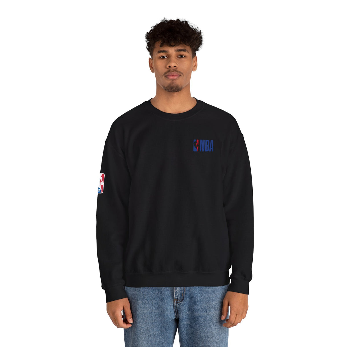 NBA Minimal Logo Crewneck Sweatshirt - Etna Gift