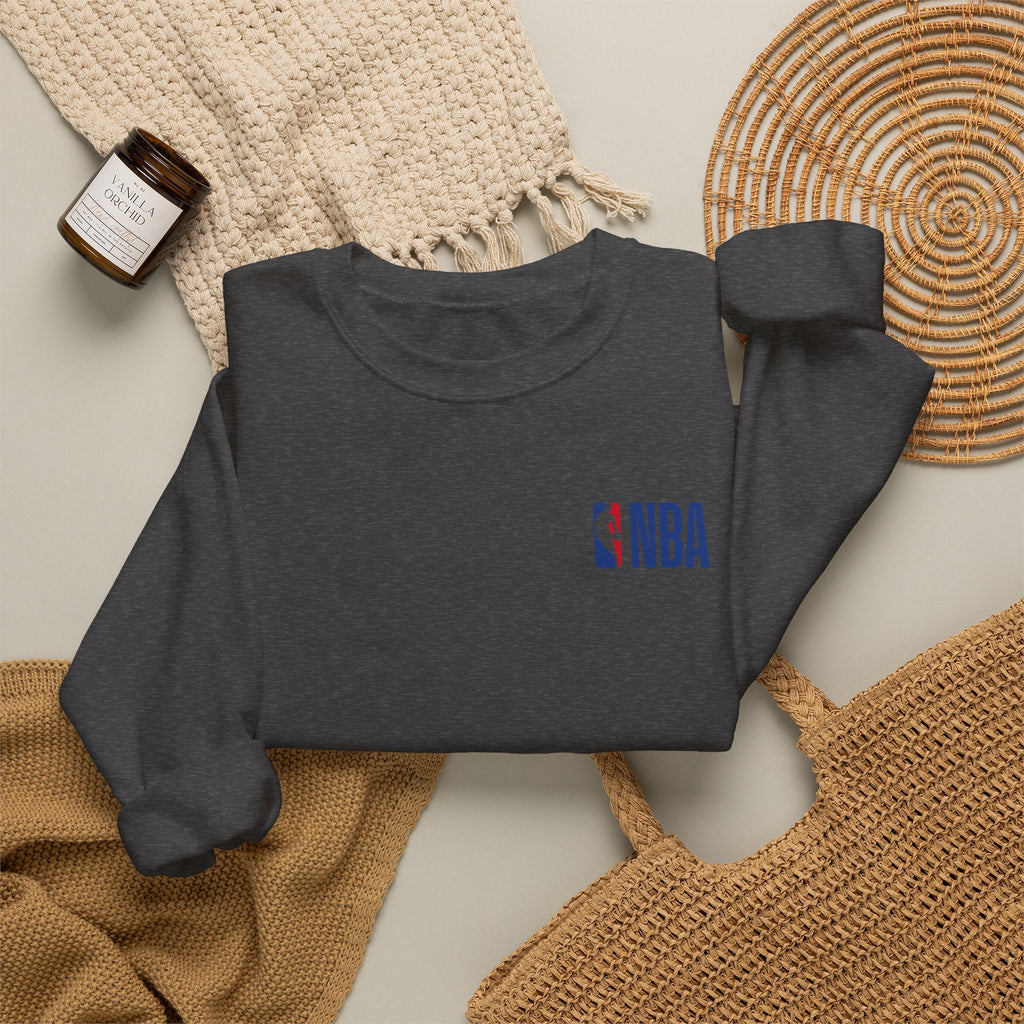 NBA Minimal Logo Crewneck Sweatshirt - Etna Gift
