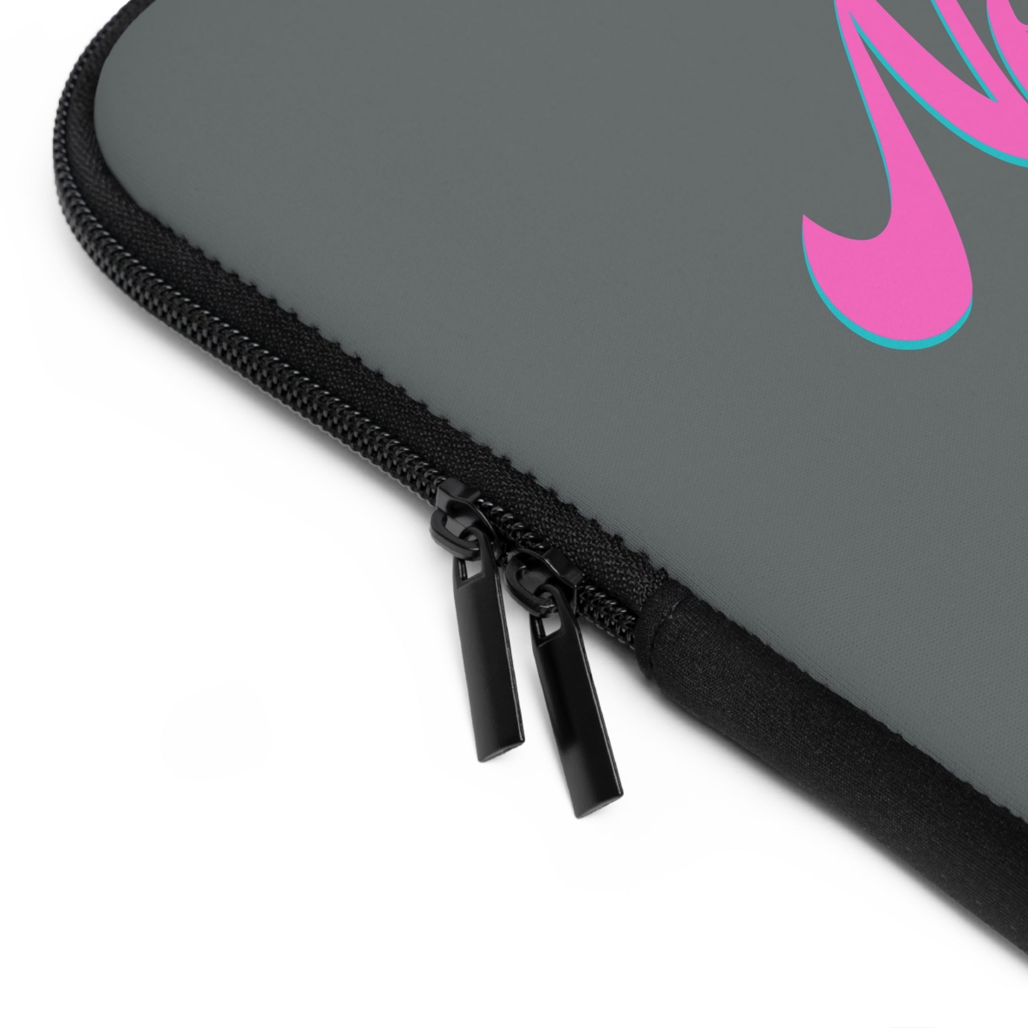 New York Pink Script Laptop Sleeve Retro City Typography Sleeve - Etna Gift