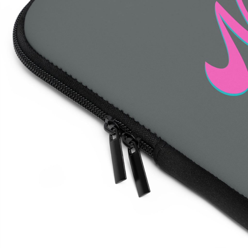 New York Pink Script Laptop Sleeve Retro City Typography Sleeve - Etna Gift