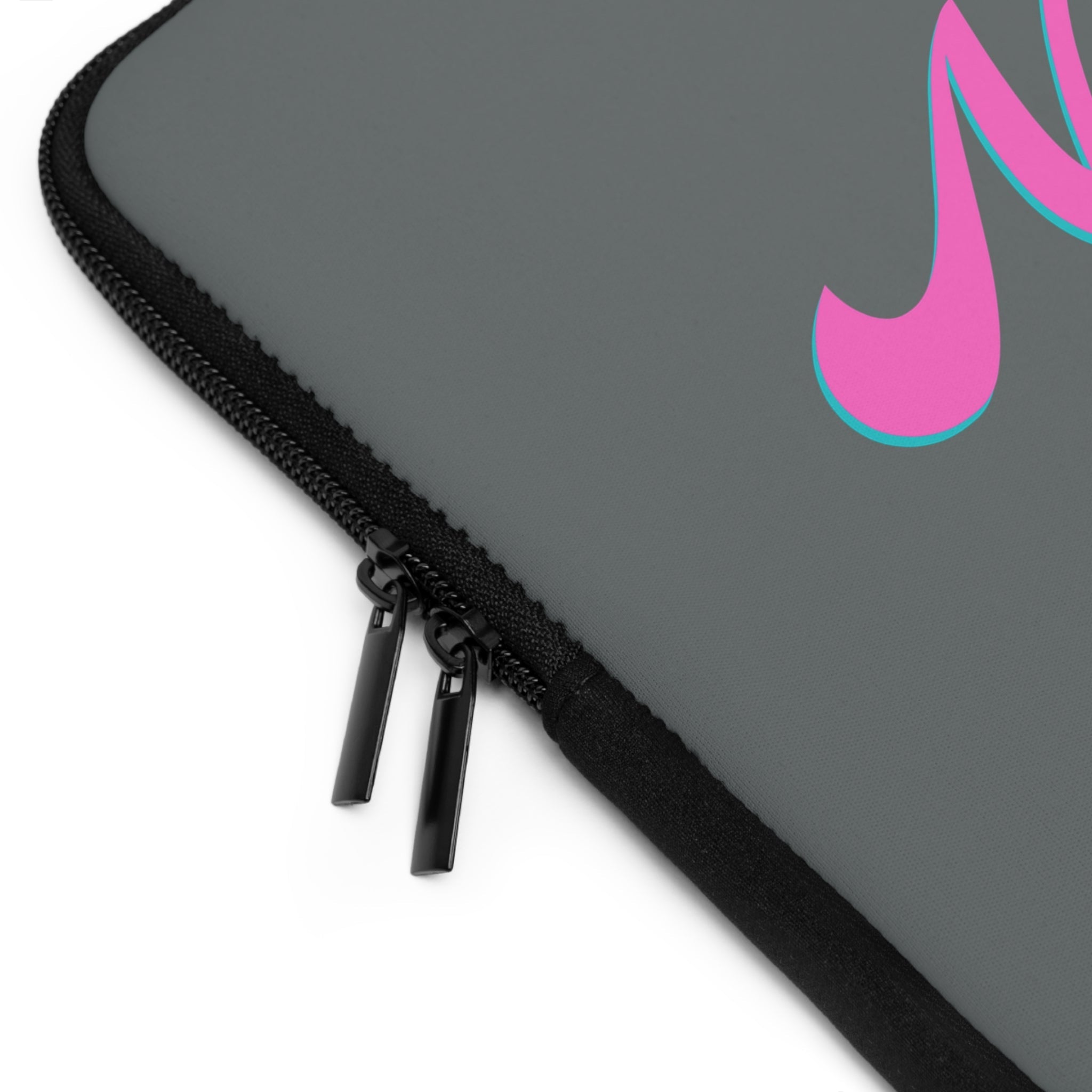 New York Pink Script Laptop Sleeve Retro City Typography Sleeve - Etna Gift