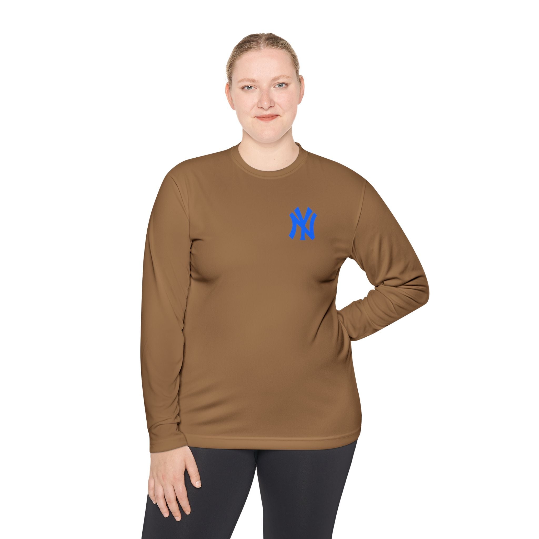 New York Skyline graphic Long Sleeve Tee NY lettering - Etna Gift