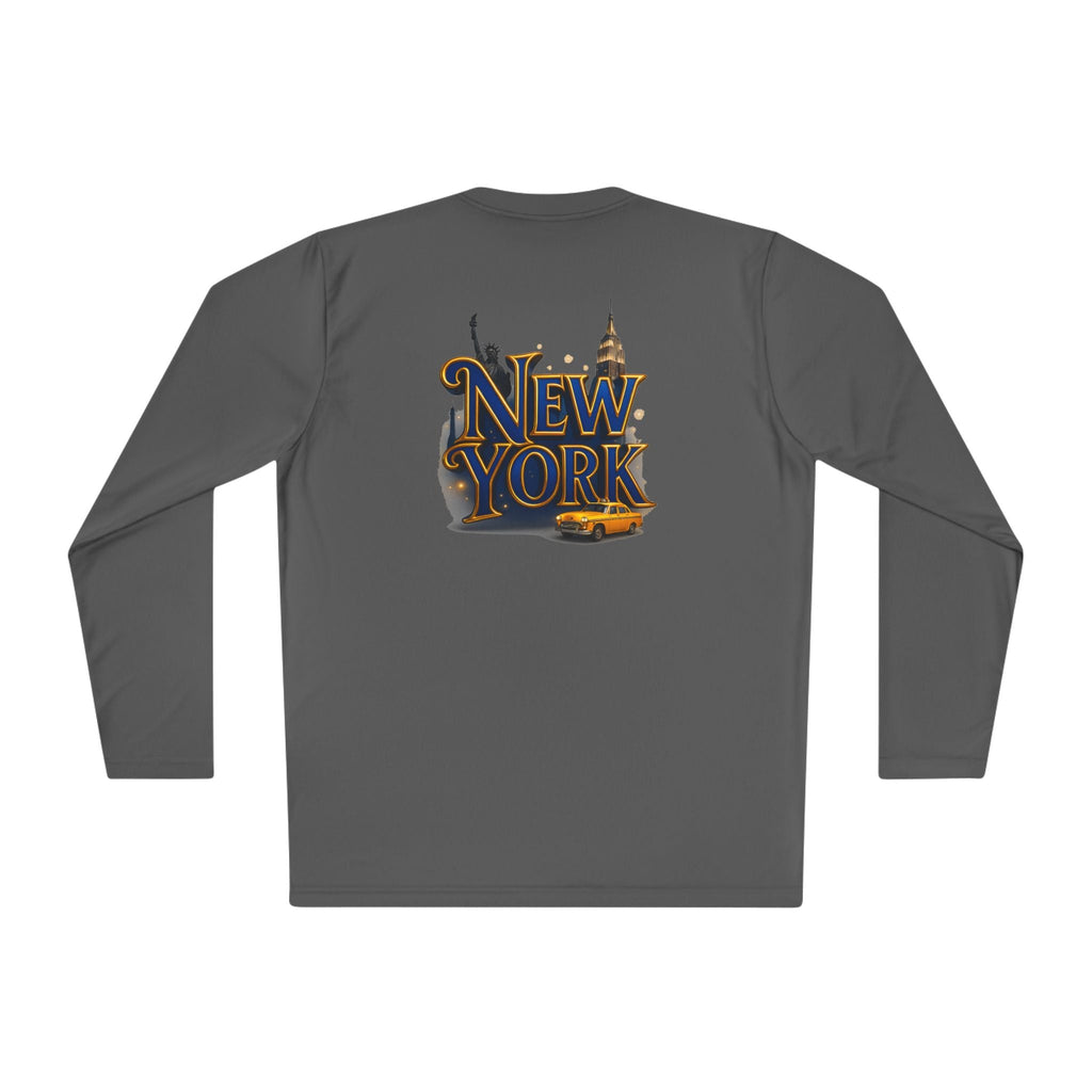 New York Skyline graphic Long Sleeve Tee NY lettering - Etna Gift