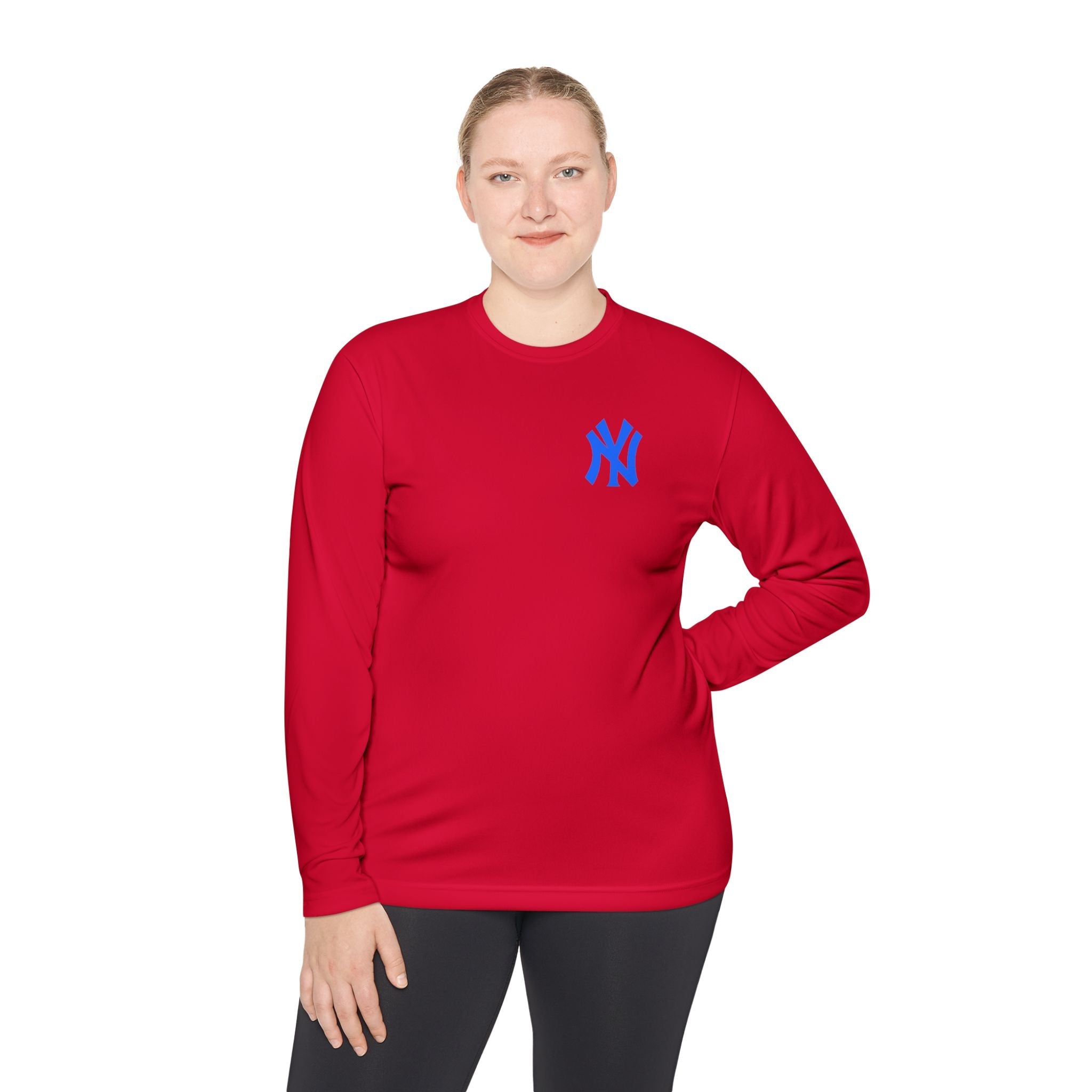 New York Skyline graphic Long Sleeve Tee NY lettering - Etna Gift