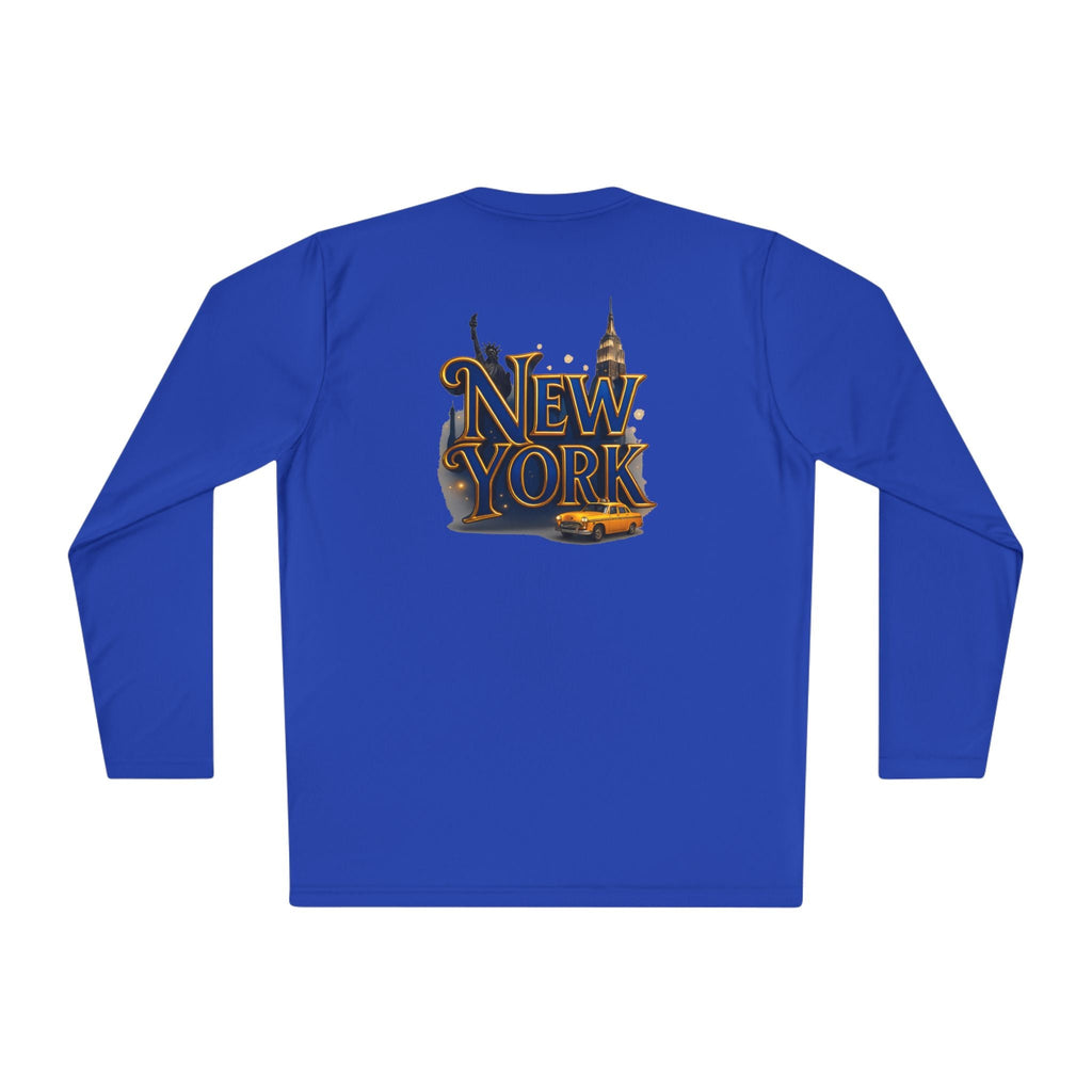 New York Skyline graphic Long Sleeve Tee NY lettering - Etna Gift