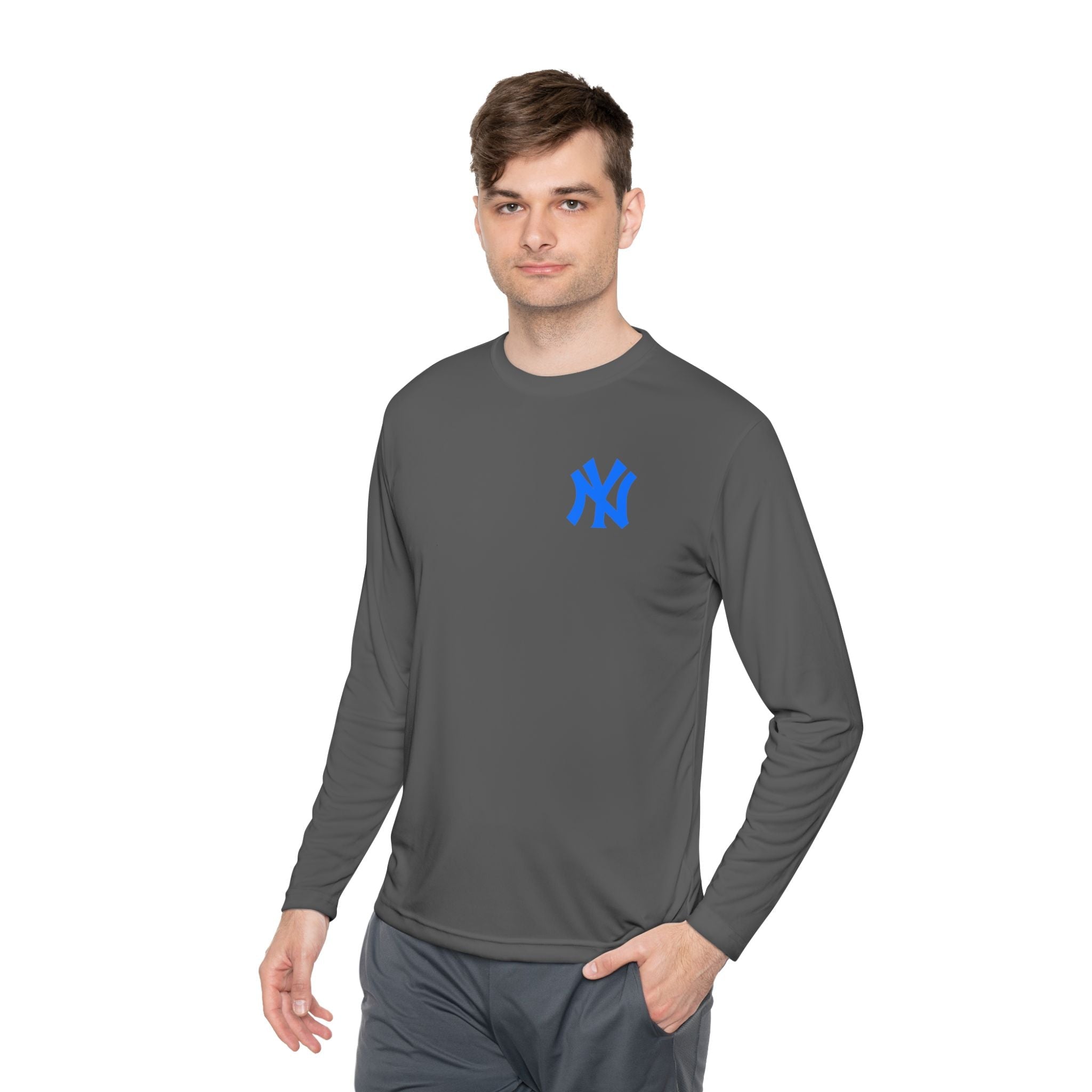New York Skyline graphic Long Sleeve Tee NY lettering - Etna Gift