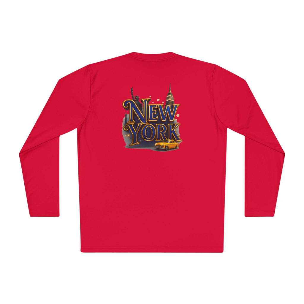 New York Skyline graphic Long Sleeve Tee NY lettering - Etna Gift