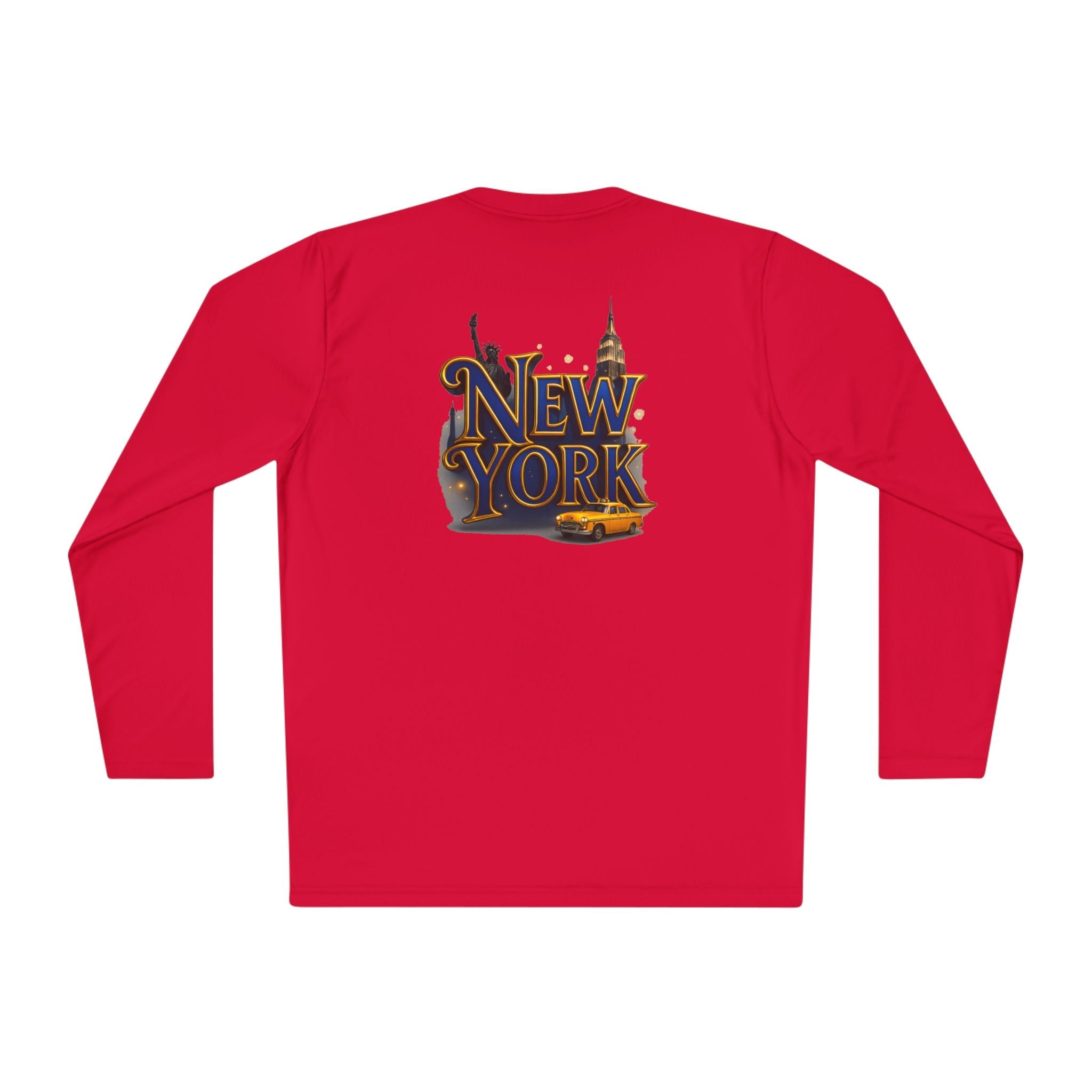 New York Skyline graphic Long Sleeve Tee NY lettering - Etna Gift