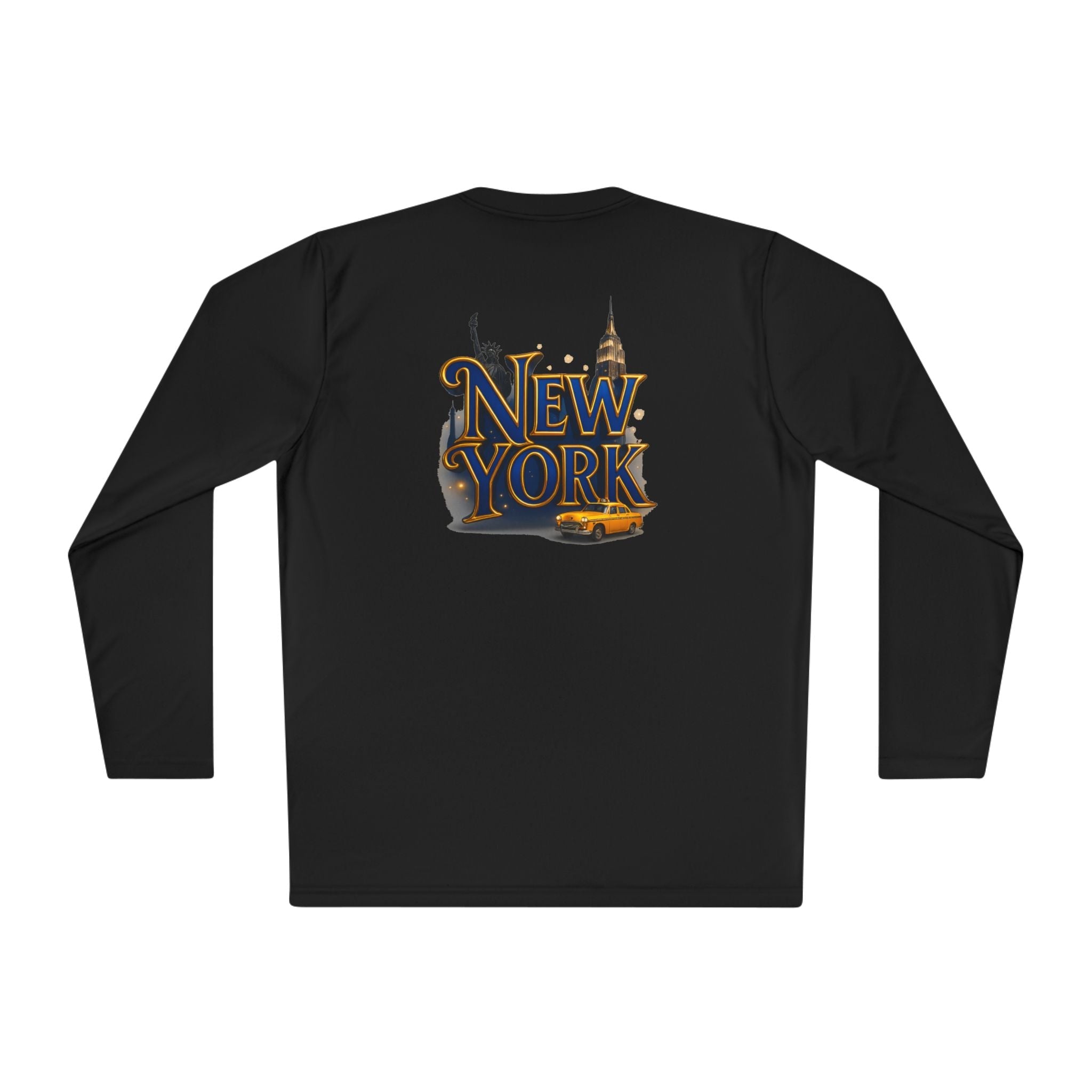 New York Skyline graphic Long Sleeve Tee NY lettering - Etna Gift