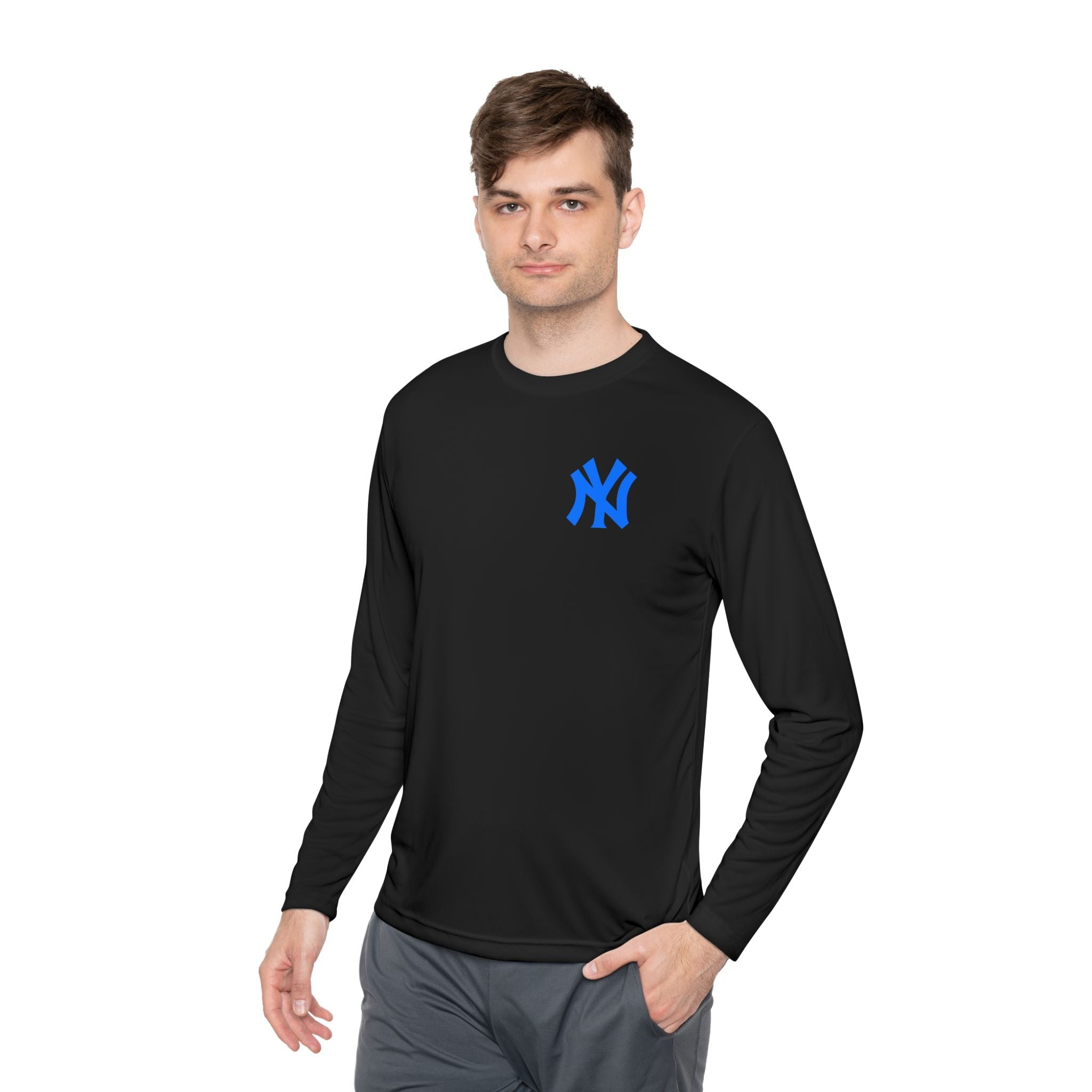 New York Skyline graphic Long Sleeve Tee NY lettering - Etna Gift