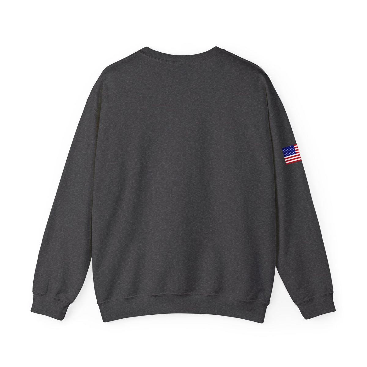 NFL Logo Crewneck Sweatshirt with American Flag Sleeve - Etna Gift