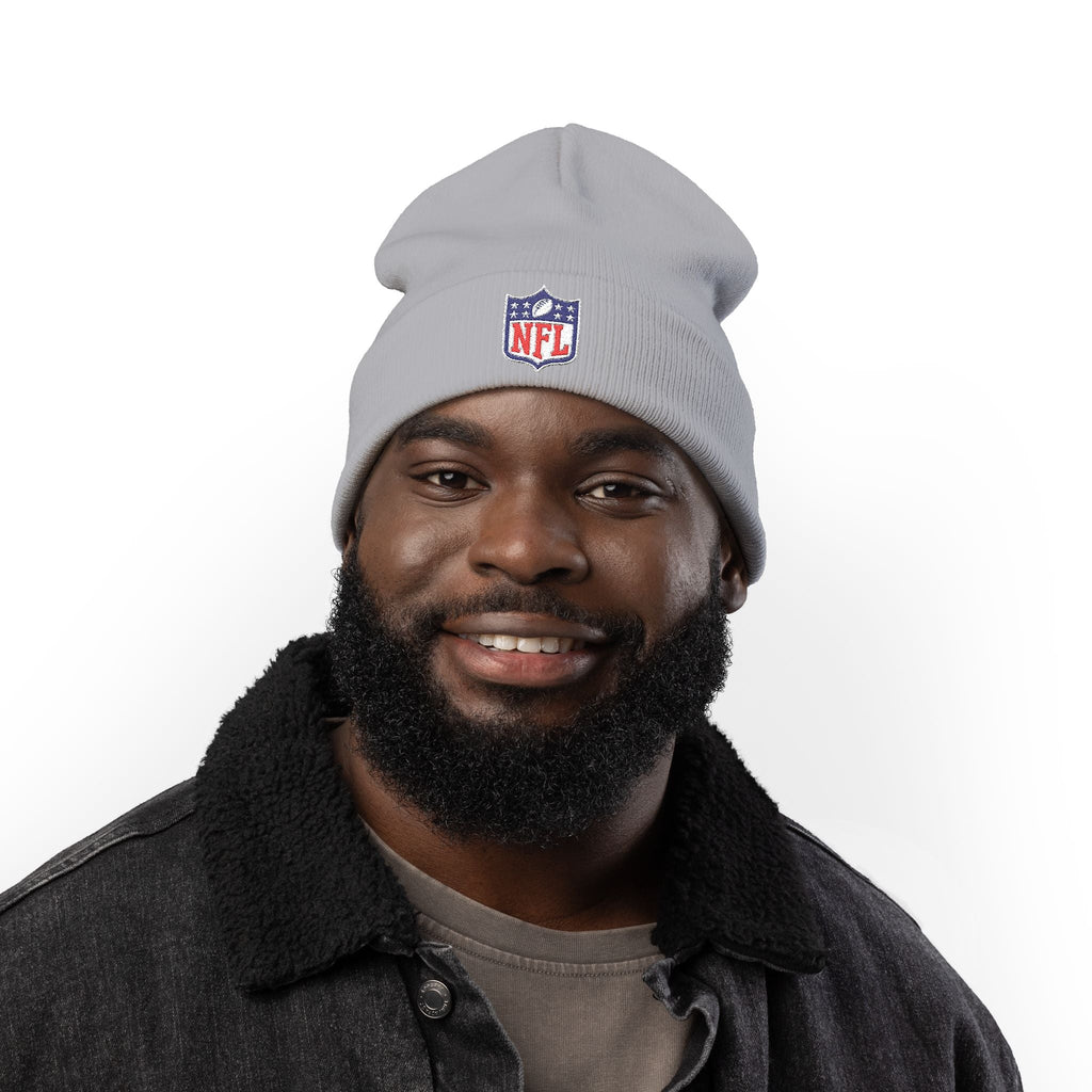 NFL Logo Embroidered Knit Beanie - Etna Gift