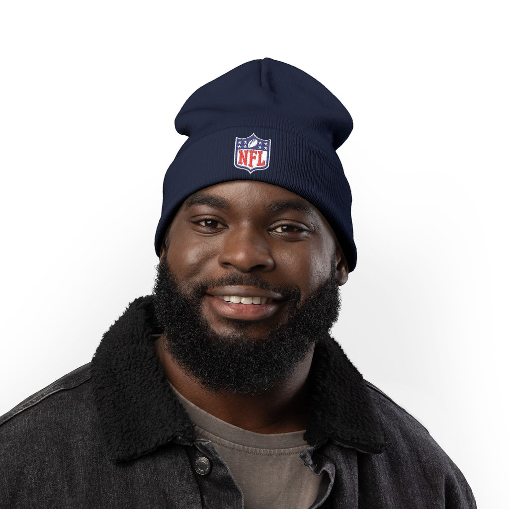 NFL Logo Embroidered Knit Beanie - Etna Gift