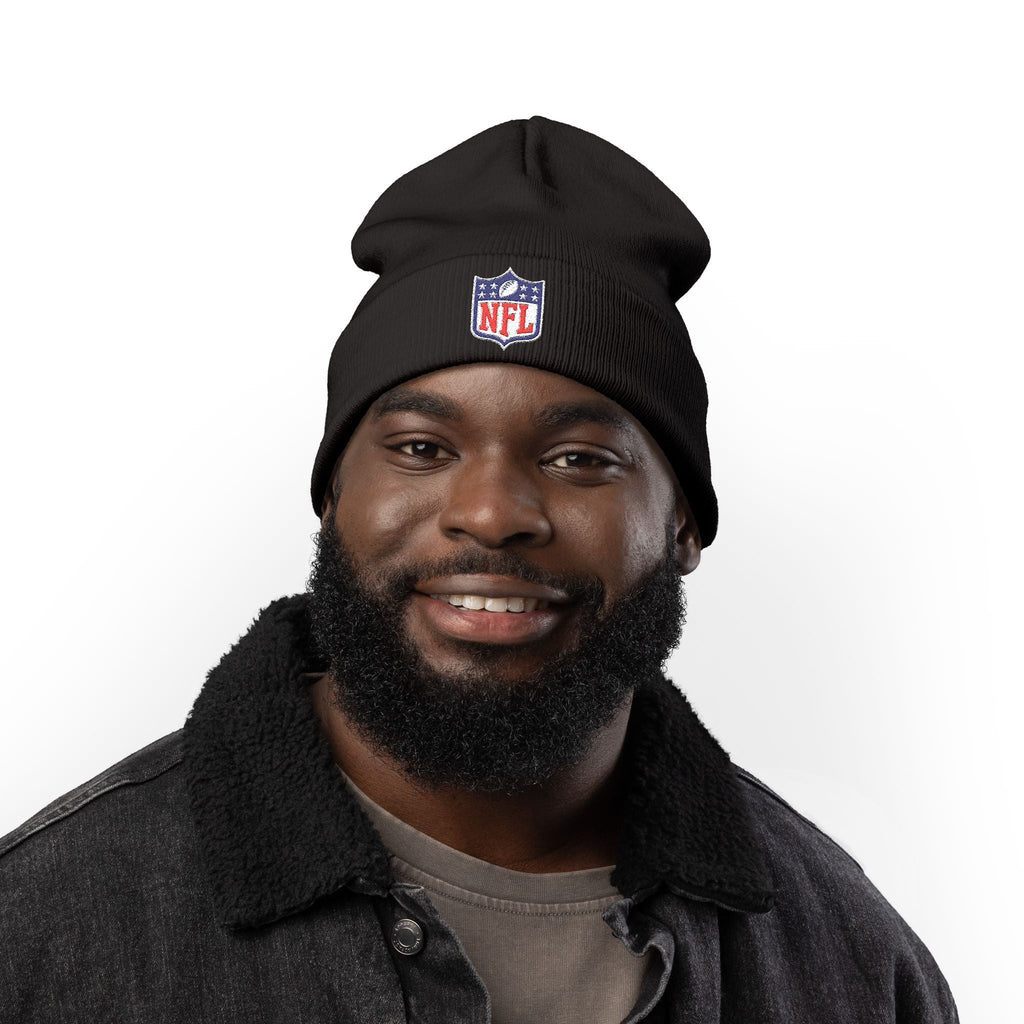 NFL Logo Embroidered Knit Beanie - Etna Gift