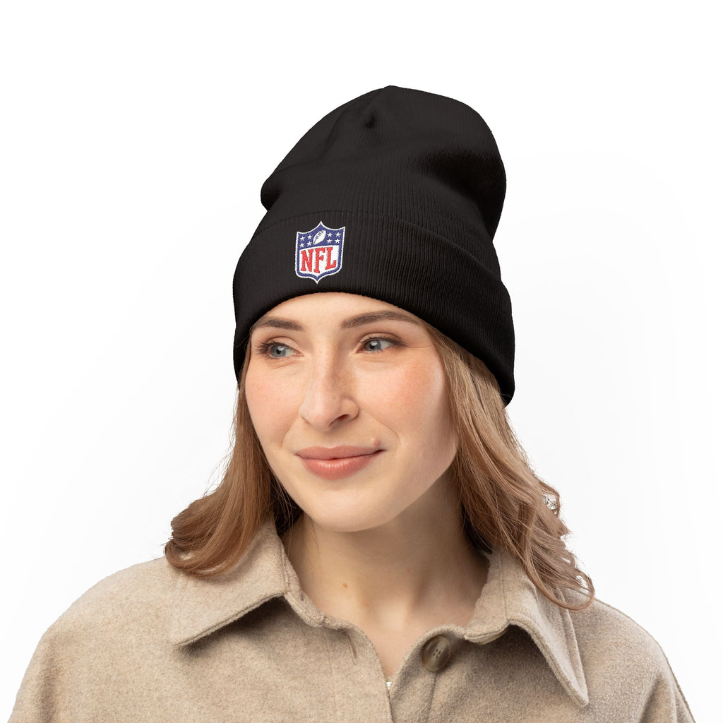 NFL Logo Embroidered Knit Beanie - Etna Gift