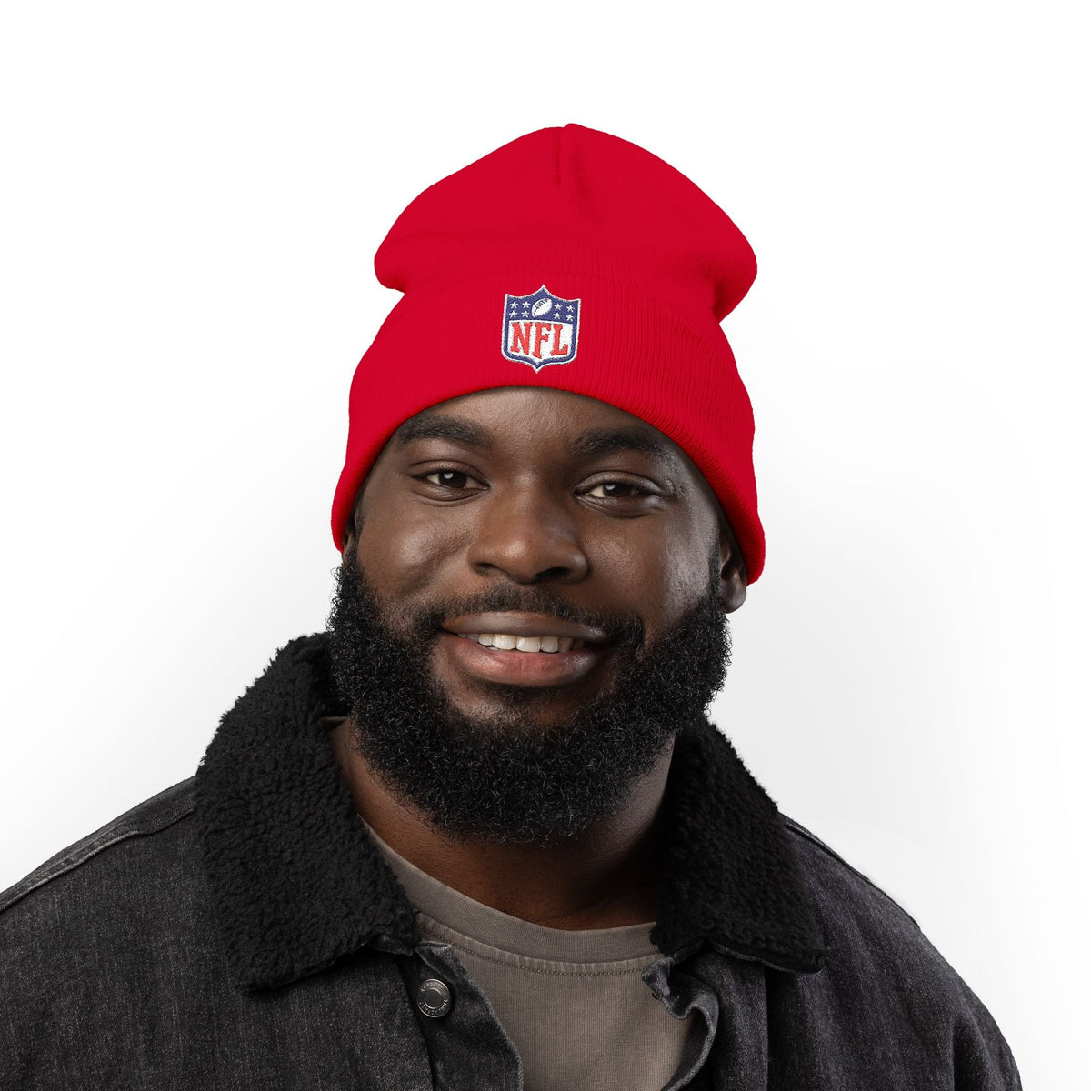 NFL Logo Embroidered Knit Beanie - Etna Gift