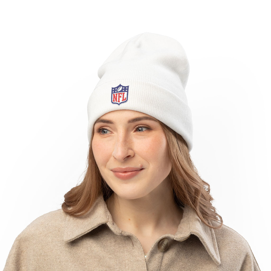NFL Logo Embroidered Knit Beanie - Etna Gift