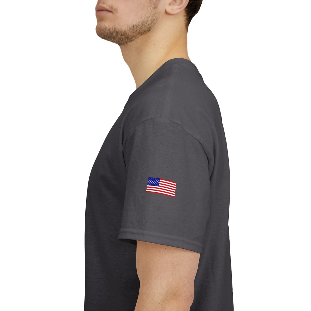 NFL Shield Black T‑Shirt Small Chest & Sleeve Logo Football Tee - Etna Gift