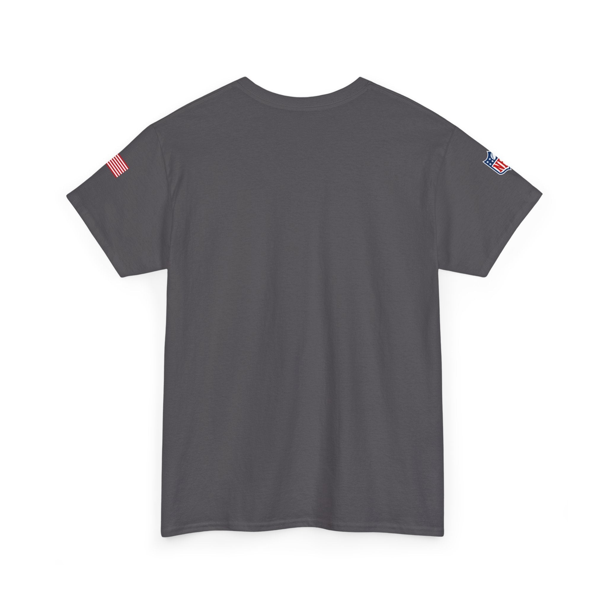 NFL Shield Black T‑Shirt Small Chest & Sleeve Logo Football Tee - Etna Gift