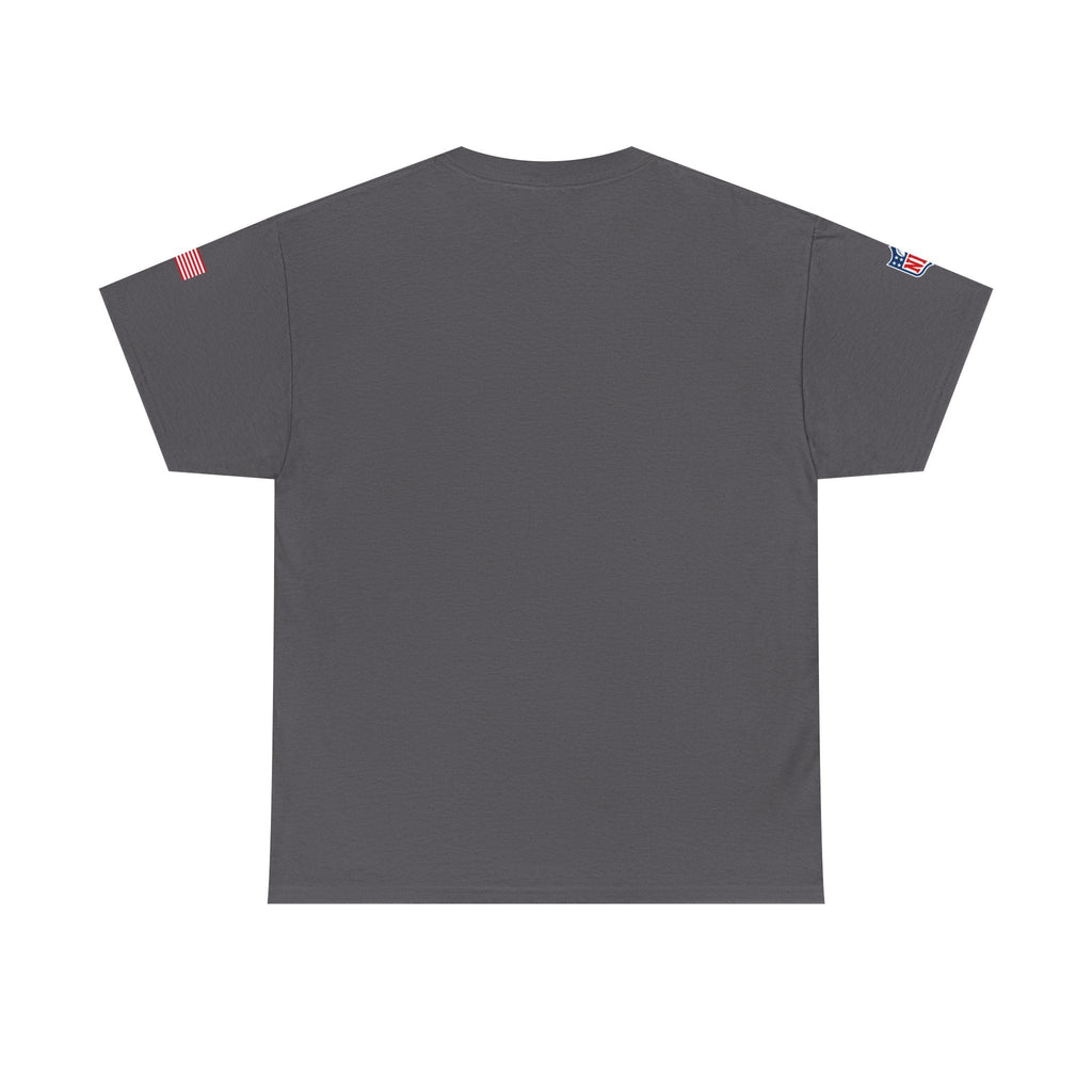 NFL Shield Black T‑Shirt Small Chest & Sleeve Logo Football Tee - Etna Gift