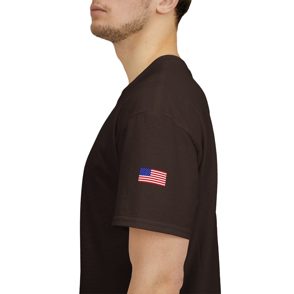 NFL Shield Black T‑Shirt Small Chest & Sleeve Logo Football Tee - Etna Gift