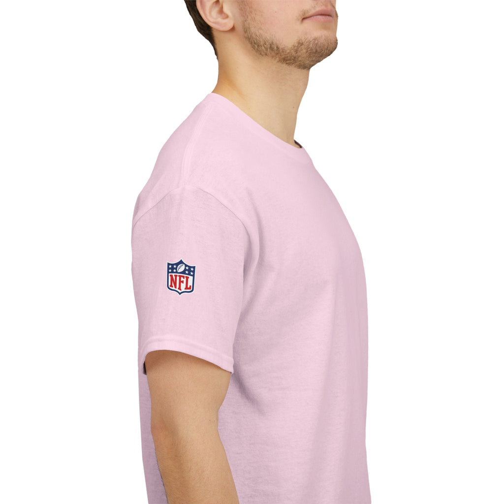 NFL Shield Black T‑Shirt Small Chest & Sleeve Logo Football Tee - Etna Gift