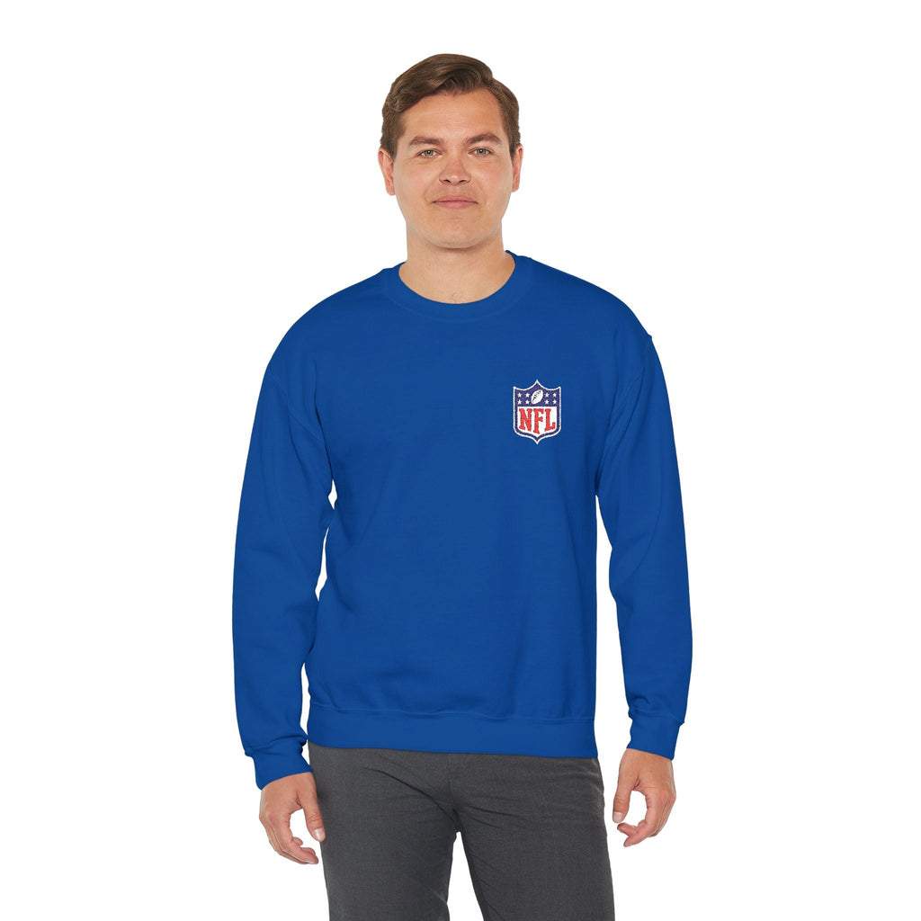 NFL Shield Embroidered Crewneck Sweatshirt - Etna Gift