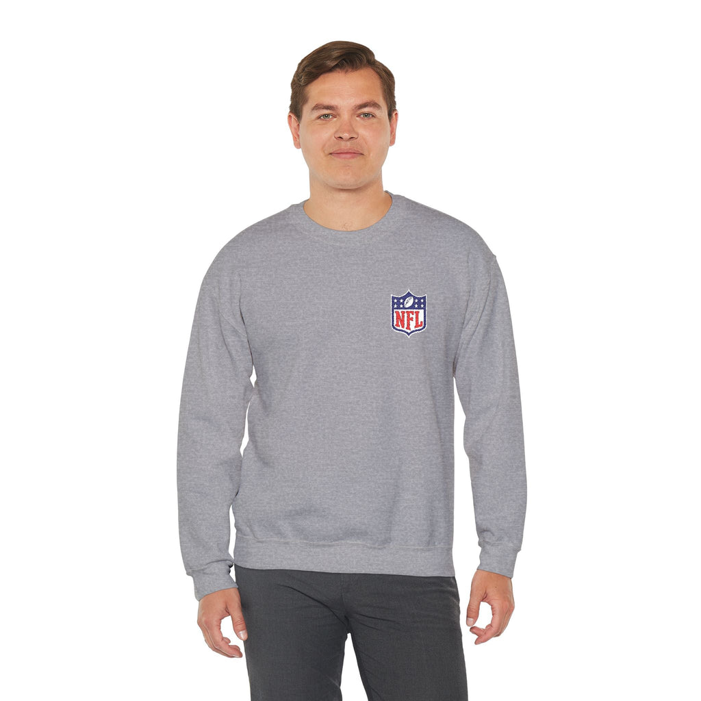 NFL Shield Embroidered Crewneck Sweatshirt - Etna Gift