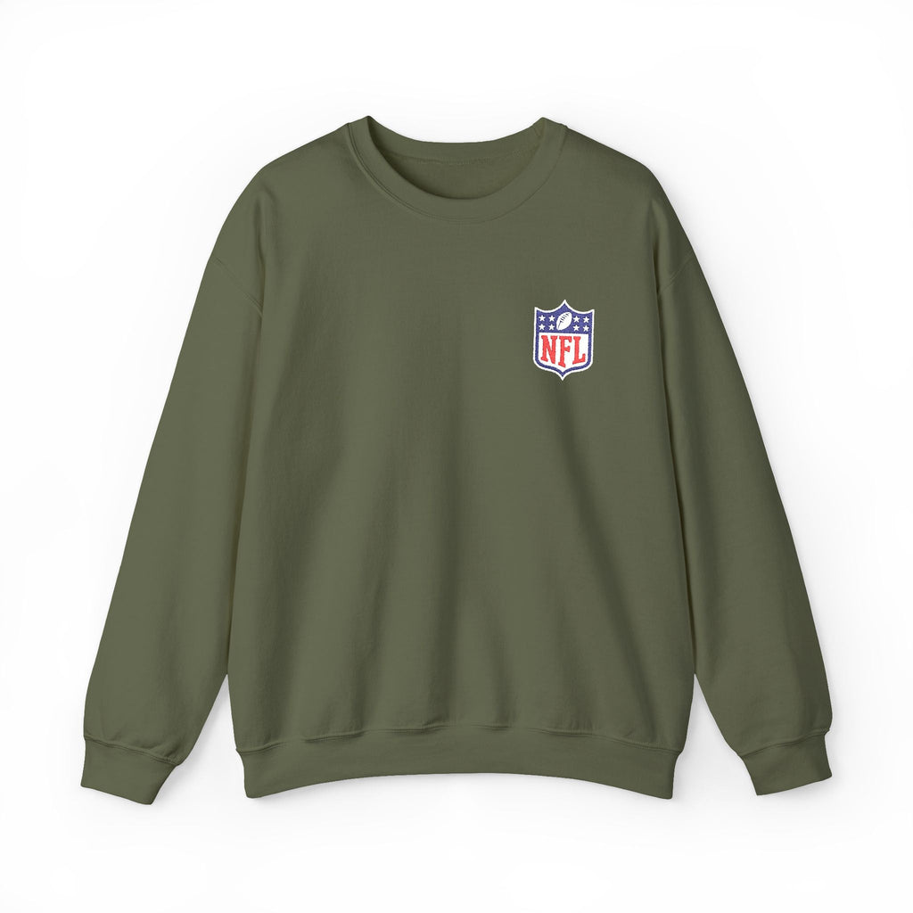 NFL Shield Embroidered Crewneck Sweatshirt - Etna Gift