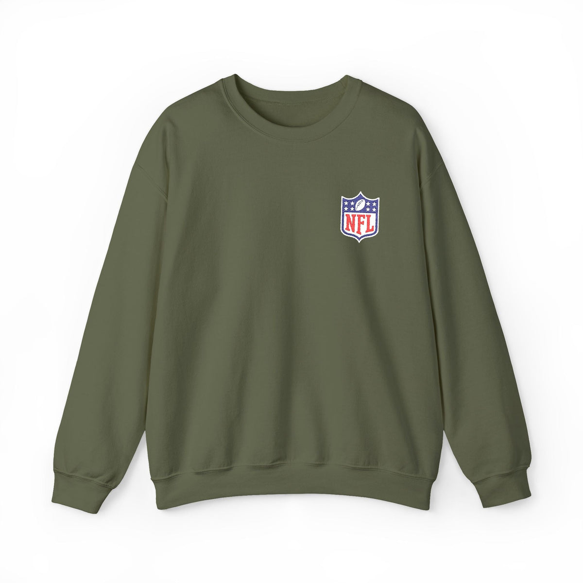 NFL Shield Embroidered Crewneck Sweatshirt - Etna Gift