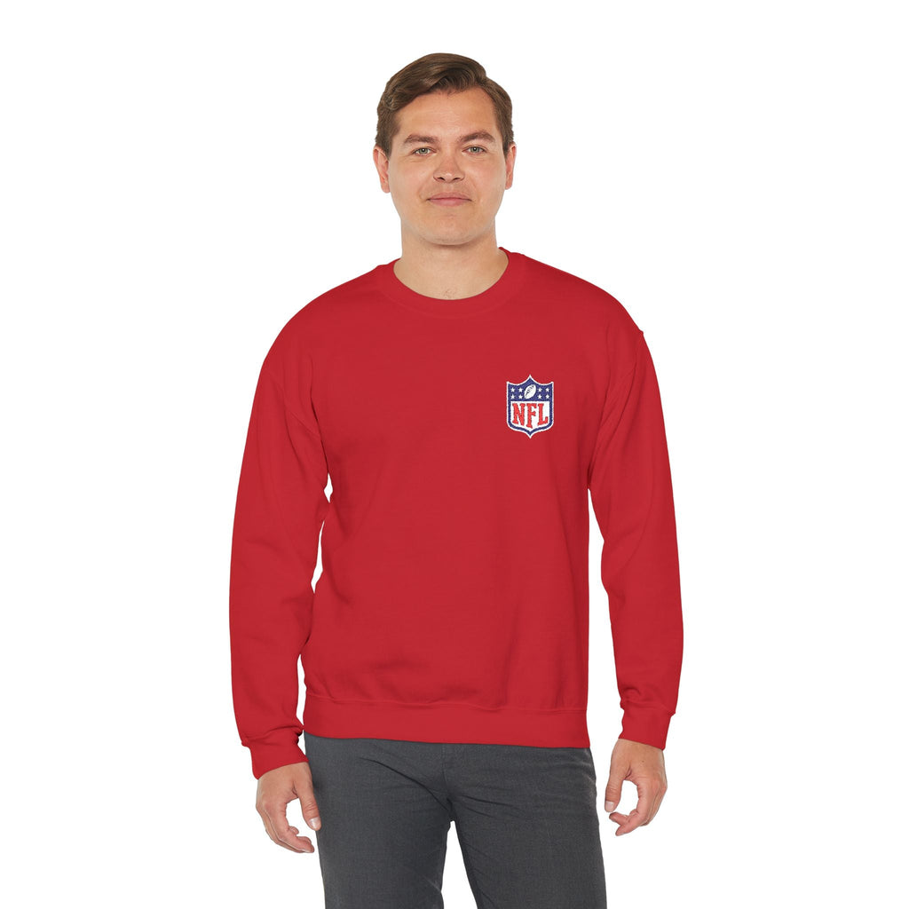 NFL Shield Embroidered Crewneck Sweatshirt - Etna Gift